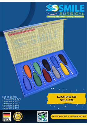 Luxators Set of 10 Pieces (Multi Colour Handles)
