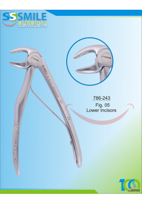 Baby Extracting Forcep Fig. 5 Lower Incisors