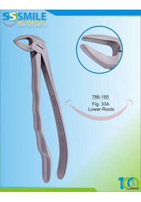 Extracting Forcep Anatomical Handle Fig. 33A Lower Roots