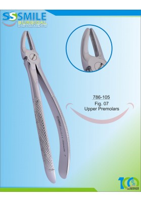 Extracting Forcep English Pattern Fig. 7 Upper Premolars