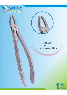 Extracting Forcep English Pattern Fig. 17 Upper Molars, Right