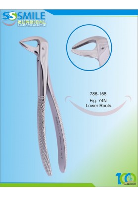 Extracting Forcep English Pattern Fig. 74N Lower Roots