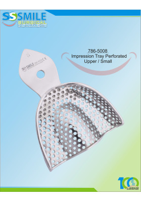 Impression Tray (Regular Pattern) Perforated Upper / Small