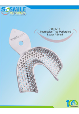 Impression Tray (Regular Pattern) Perforated Lower / Small